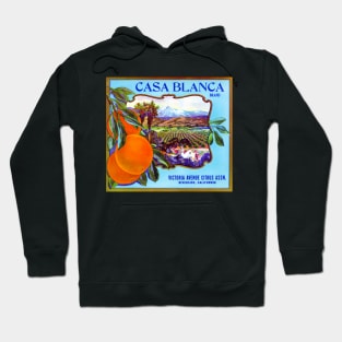 Casa Blanca Brand crate label, 1930s Hoodie